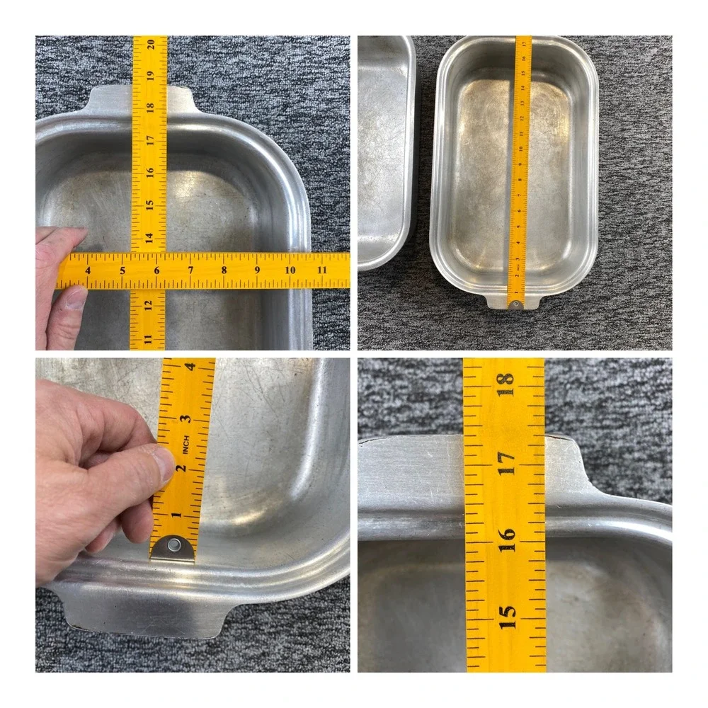 Vintage Kitchen Craft Aluminum Roast Oven Roaster 1940s 1950s USA 18.75 Inch